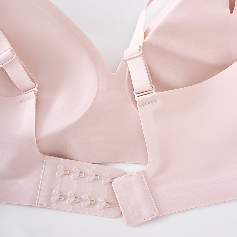 Seamless Wireless Bra with V-Neck | Comfortable Everyday Wear