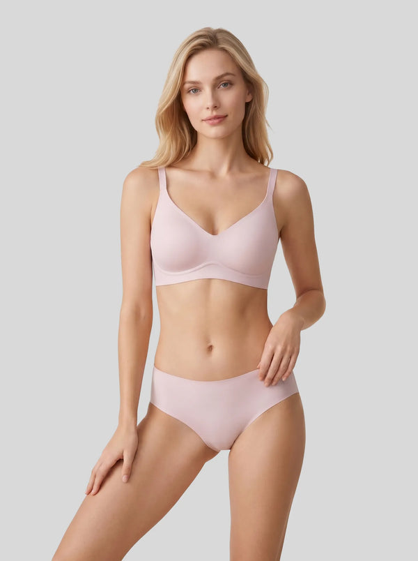 Women's Black Seamless Wireless Bra - Ultimate Comfort