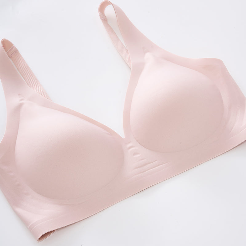 Seamless Wireless Bra with V-Neck | Comfortable Everyday Wear