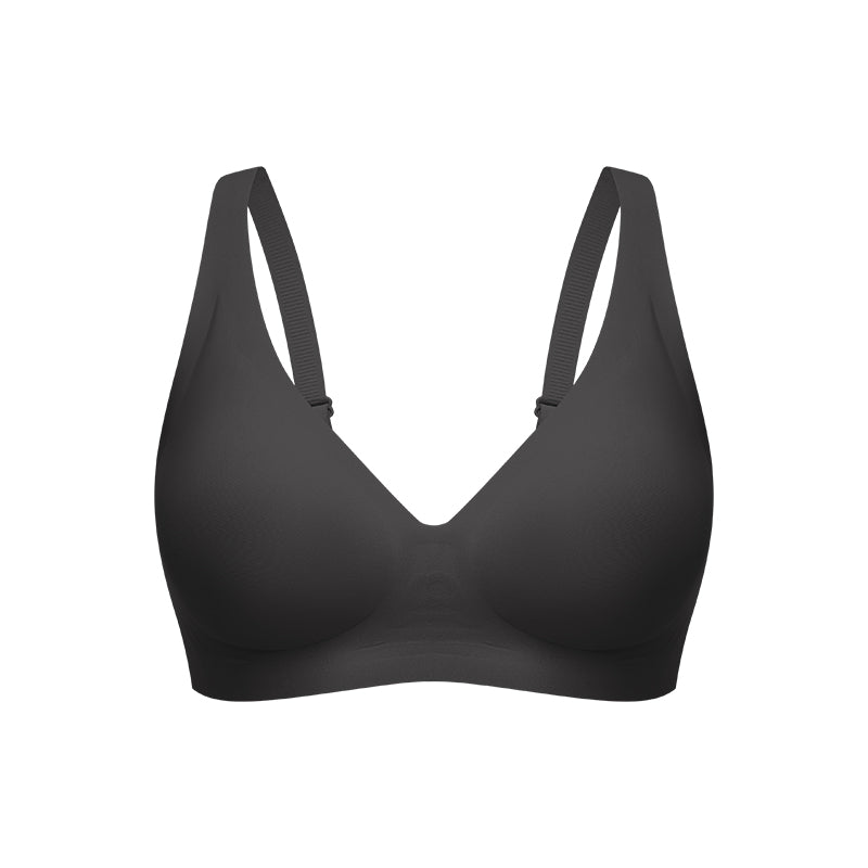 Seamless Wireless Bra with V-Neck | Comfortable Everyday Wear