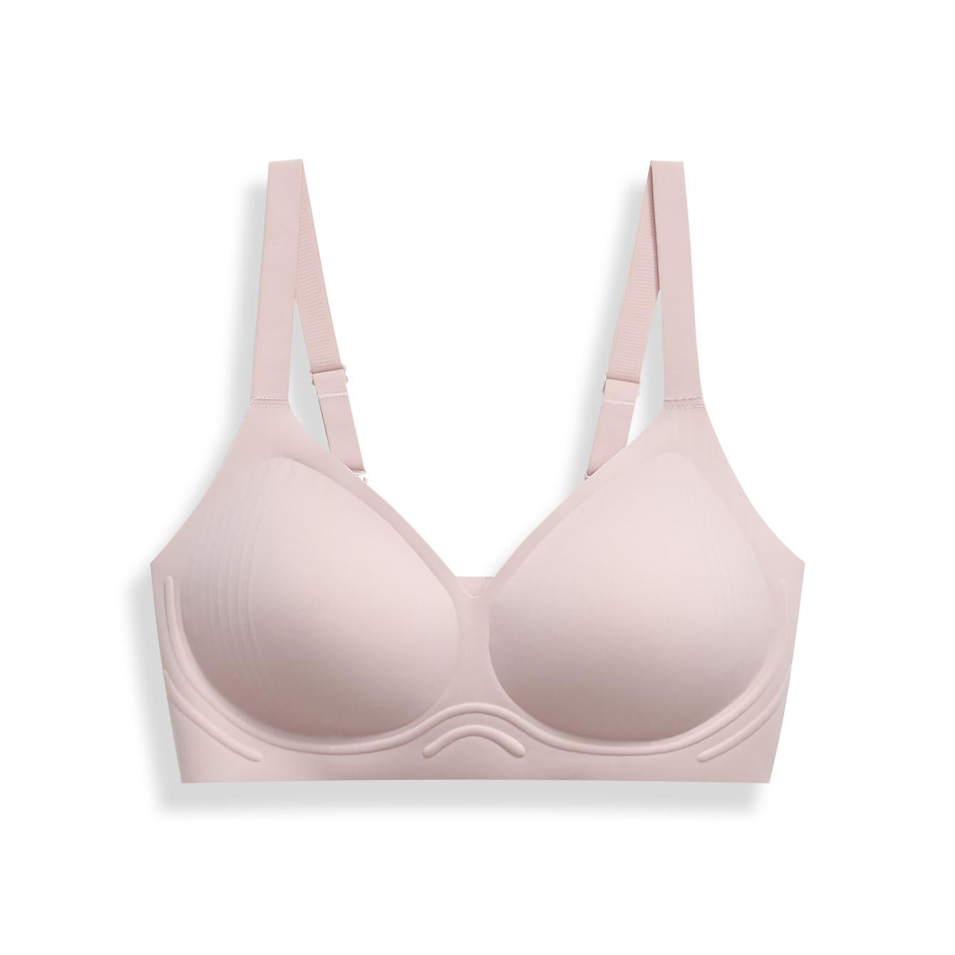 Seamless Wireless Bra with Semi-Fixed Cups | Supportive & Breathable