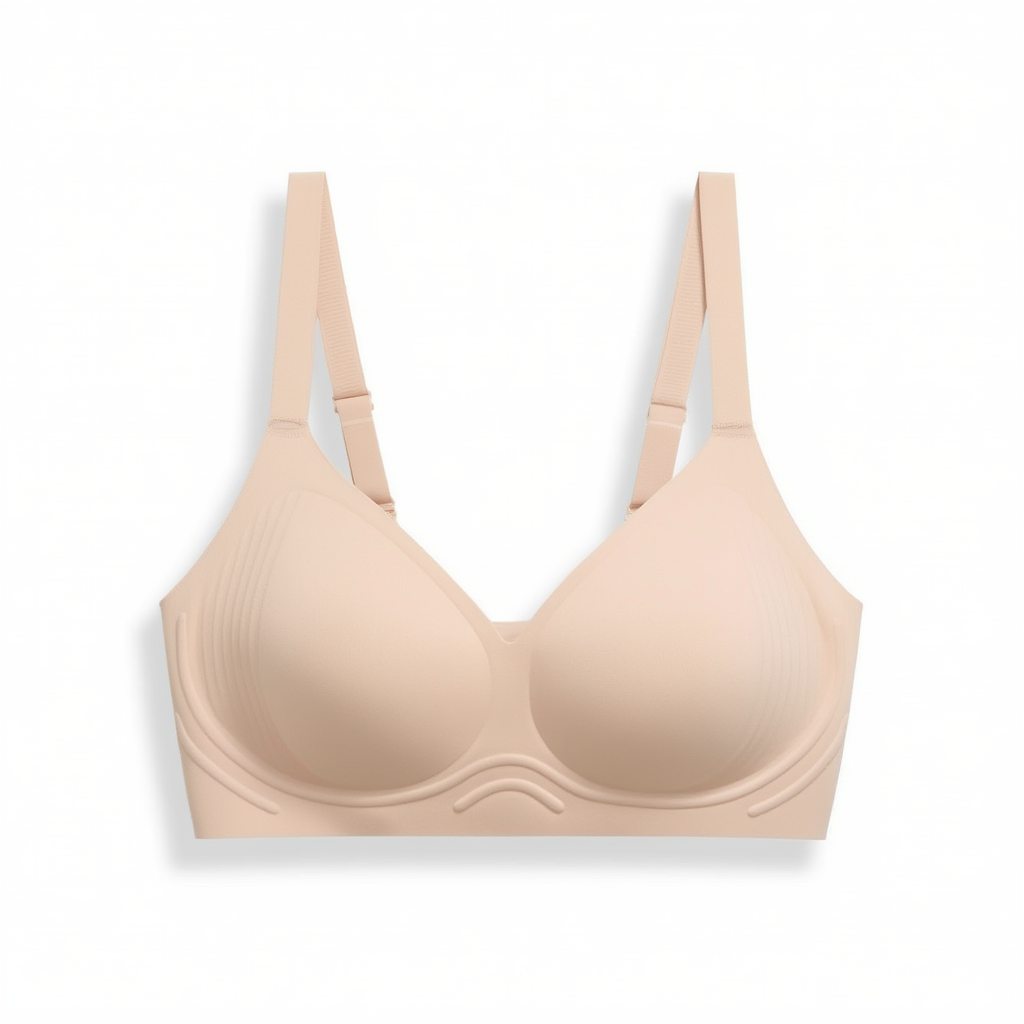 Seamless Wireless Bra with Semi-Fixed Cups | Supportive & Breathable