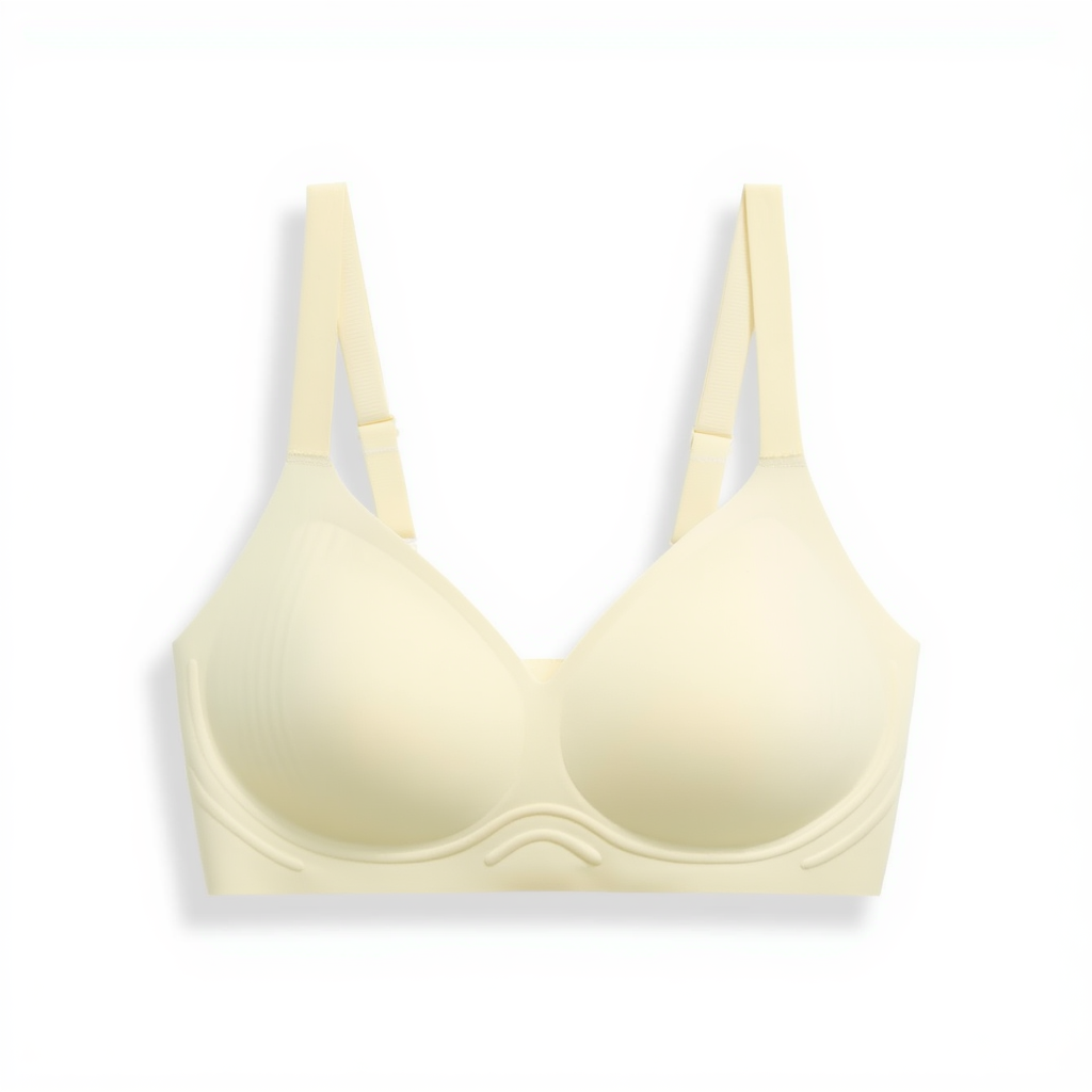 Seamless Wireless Bra with Semi-Fixed Cups | Supportive & Breathable