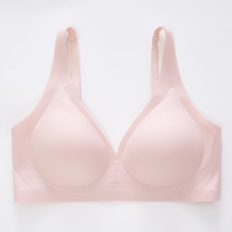 Seamless Wireless Bra with V-Neck | Comfortable Everyday Wear