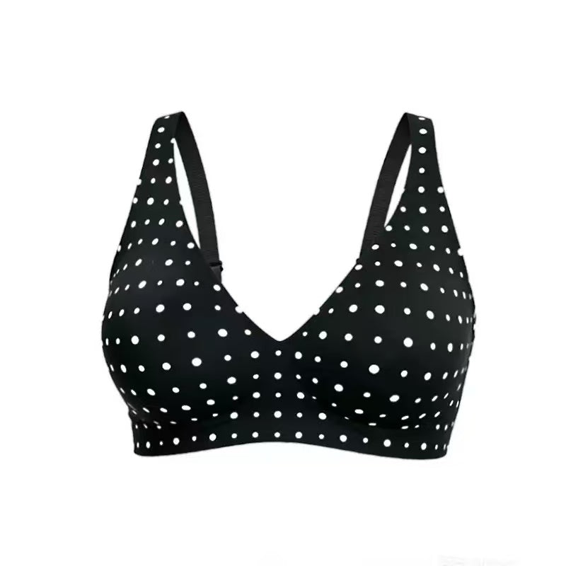 Seamless Wireless Bra with V-Neck | Comfortable Everyday Wear