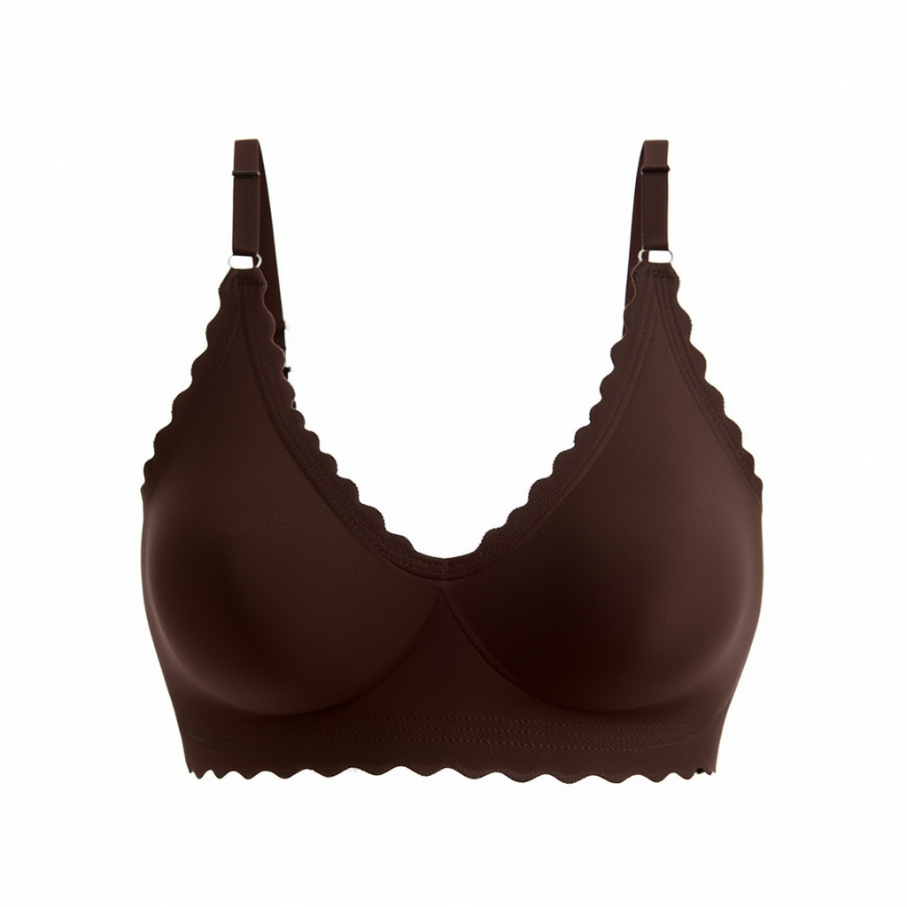 Scalloped Edge Wireless Bra | 3D Support Cups with Removable