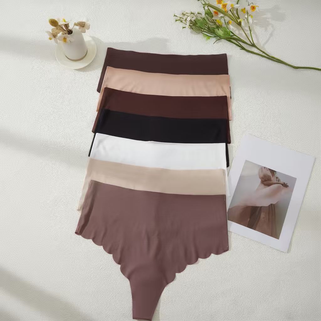 High Waisted Wave Design Thong | Stretchy Daily Wear — Style C13